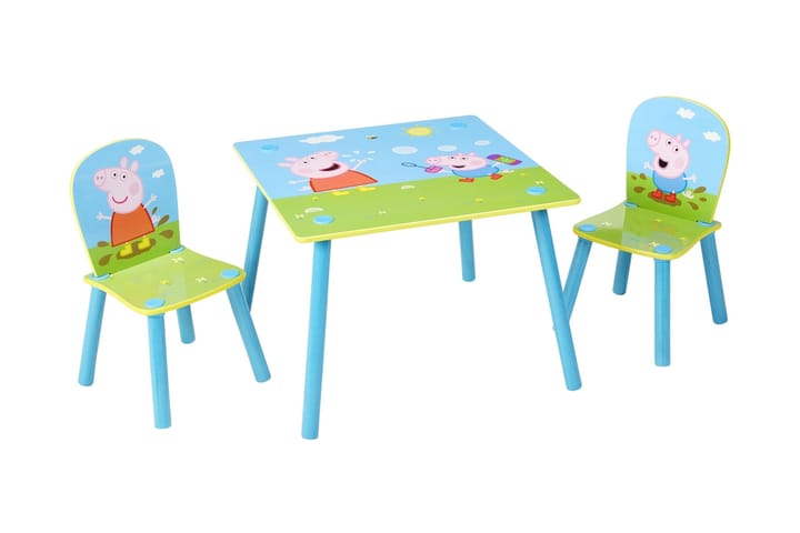 Lastenpöytä + 2 Tuolia Pipsa Possu - Peppa Pig - Huonekalut - Lasten kalusteet - Lasten pöydät - Puuhastelupöytä - Leikkipöytä