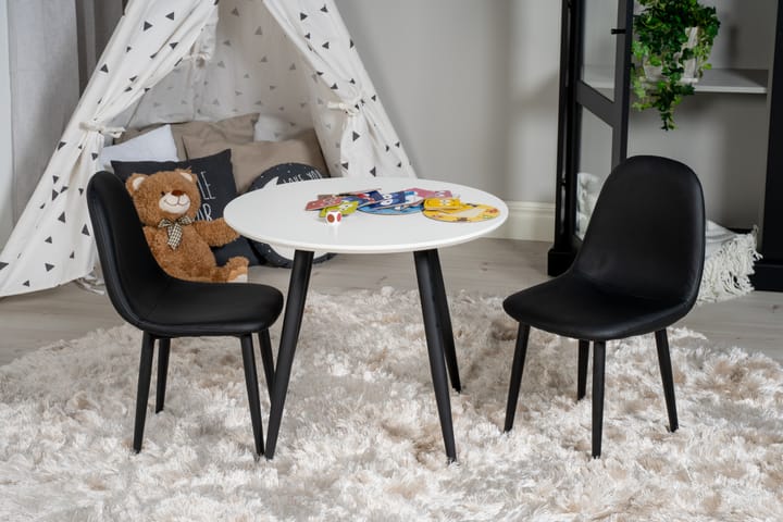 Carltone Ruokailuryhmä Lasten 60 cm Pyöreä 2 Domvik tuolia - Huonekalut - Lasten kalusteet - Lasten pöydät
