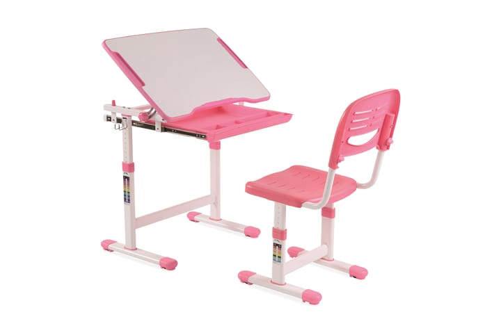 Piirustuspöytä Friscadu - Vaalearoosa - Huonekalut - Lasten kalusteet - Lasten pöydät - Lasten kirjoituspöytä
