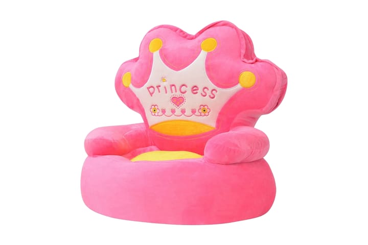Lasten pehmotuoli prinsessa Pinkki