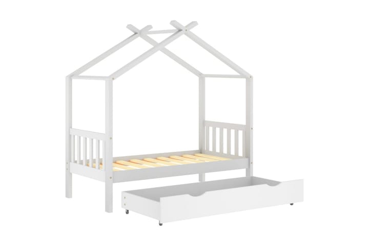 Lasten sängynrunko laatikolla täysi mänty 80x160 cm - Huonekalut - Lasten kalusteet - Lastensängyt & juniorisängyt - Talosänky