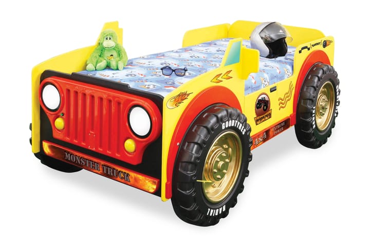 Lastensänky Extreme Monster Truck - Keltainen - Huonekalut - Lasten kalusteet - Lastensängyt & juniorisängyt