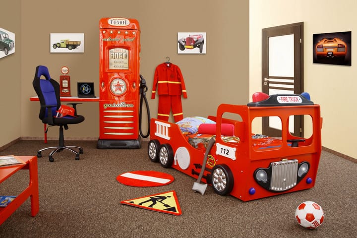Lastensänky Firetrucker Paloauto - Punainen - Huonekalut - Lasten kalusteet - Lastensängyt & juniorisängyt