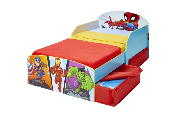 Lastensänky Marvel Supersankarit Laatikoilla - Marvel - Huonekalut - Lasten kalusteet - Lastensängyt & juniorisängyt