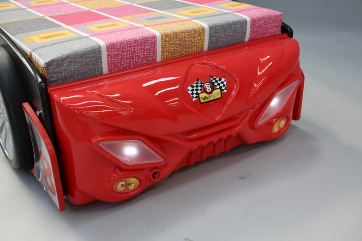 Lastensänky Playmore Auto Turbo - Punainen/Musta - Huonekalut - Lasten kalusteet - Lastensängyt & juniorisängyt