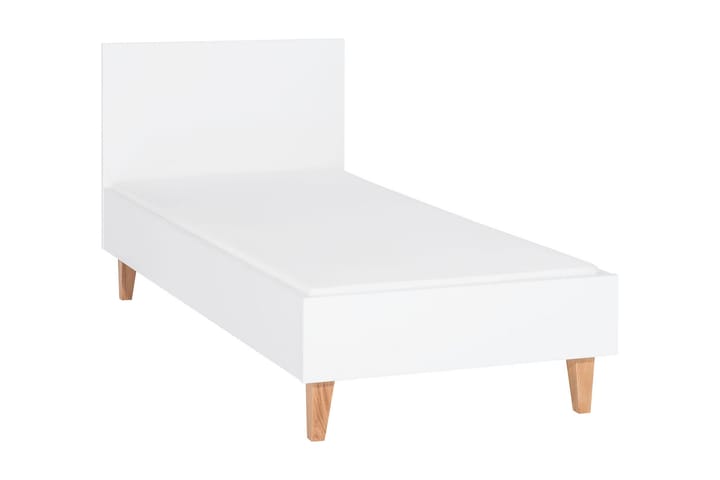 Sängynrunko Concept 90x200 cm Valkoinen/Luonnonväri