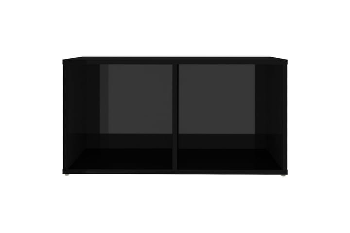 TV-tasot 2 kpl korkeakiilto musta 72x35x36,5 cm lastulevy - Musta - Huonekalut - TV- & Mediakalusteet - TV-kaapit