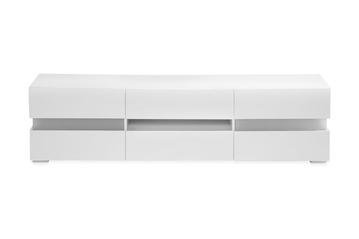 TV-taso Glossy 169 cm LED-valaistus - Valkoinen Korkeakiilto - Kodintekstiilit - Tyyny & torkkupeitto - Tyynynpäälliset