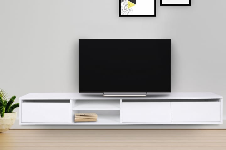 TV-taso Kenya 180 cm - Valkoinen - Huonekalut - Sohvat - Vuodesohvat