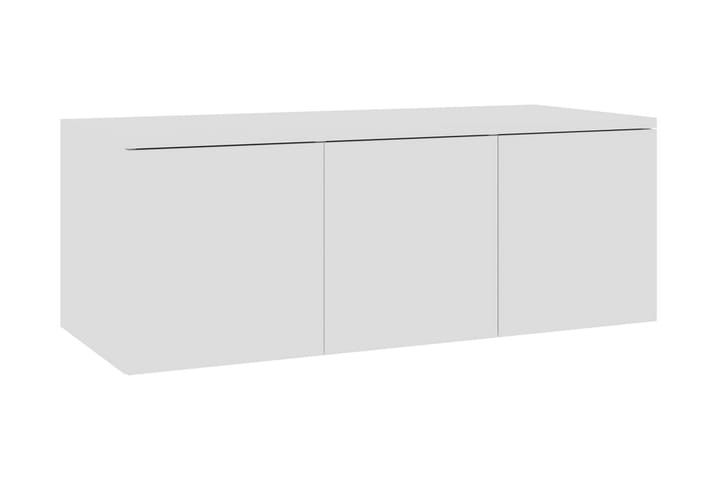 TV-taso korkeakiilto valkoinen 80x34x30 cm lastulevy - Huonekalut - Pöydät & ruokailuryhmät - Sohvapöytä