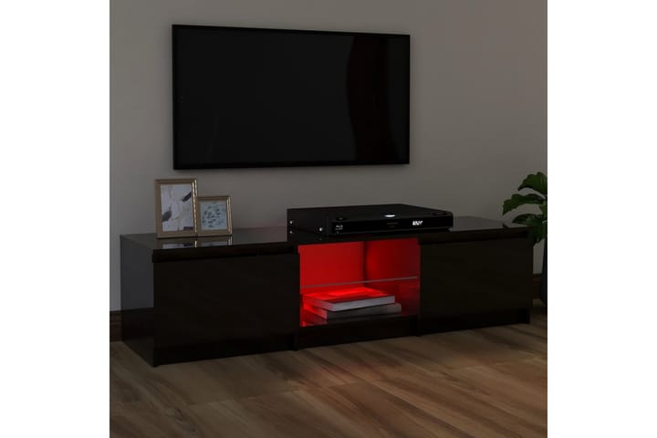 TV-taso LED-valoilla korkeakiilto musta 120x30x35,5 cm - Huonekalut - Tuoli & nojatuoli - Nojatuoli