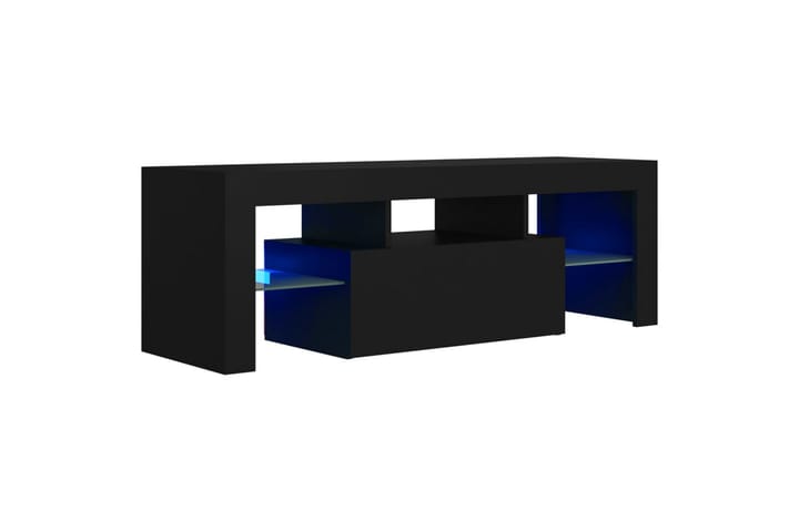 TV-taso LED-valoilla musta 120x35x40 cm - Huonekalut - Pöytä & ruokailuryhmä - Ruokapöydät & keittiön pöydät