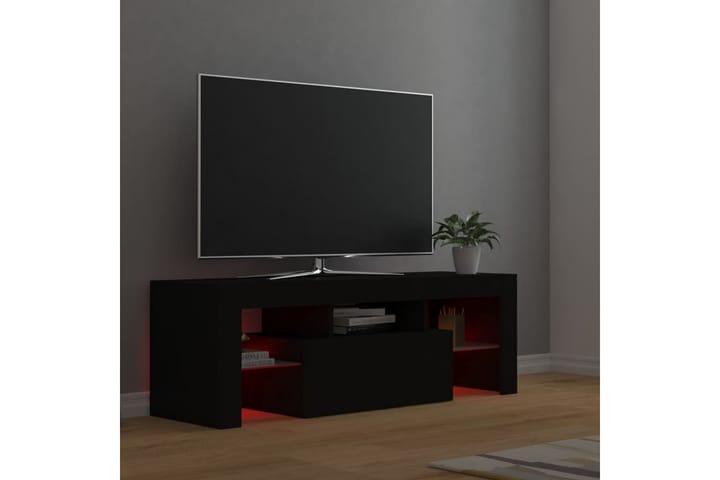 TV-taso LED-valoilla musta 120x35x40 cm - Huonekalut - TV- & Mediakalusteet - Tv taso & Mediataso