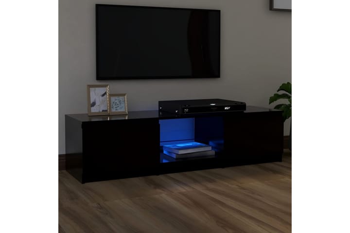 TV-taso LED-valoilla musta 140x40x35,5 cm - Huonekalut - TV- & Mediakalusteet - Tv-tasot & Mediatasot