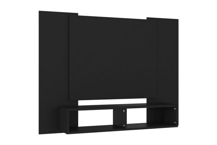 TV-taso seinälle musta 120x23,5x90 cm lastulevy - Musta - Huonekalut - TV- & Mediakalusteet - Tv-tasot & Mediatasot