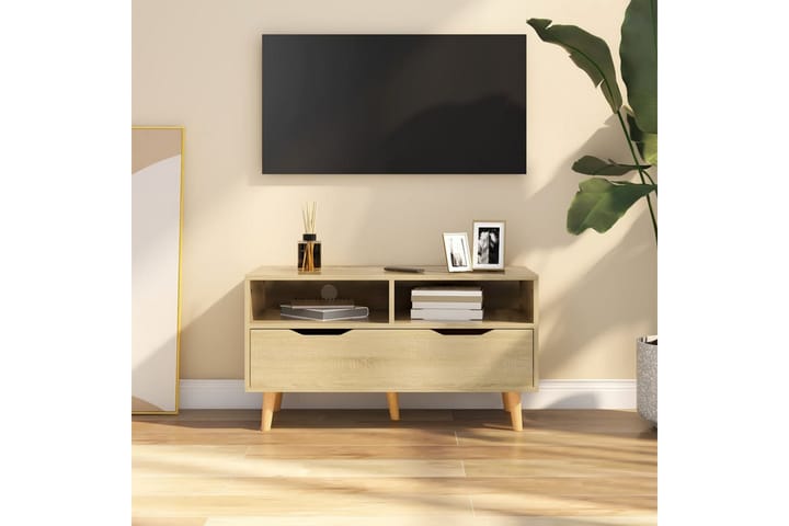 TV-taso Sonoma-tammi 90x40x48,5 cm lastulevy - Huonekalut - TV- & Mediakalusteet - Tv taso & Mediataso