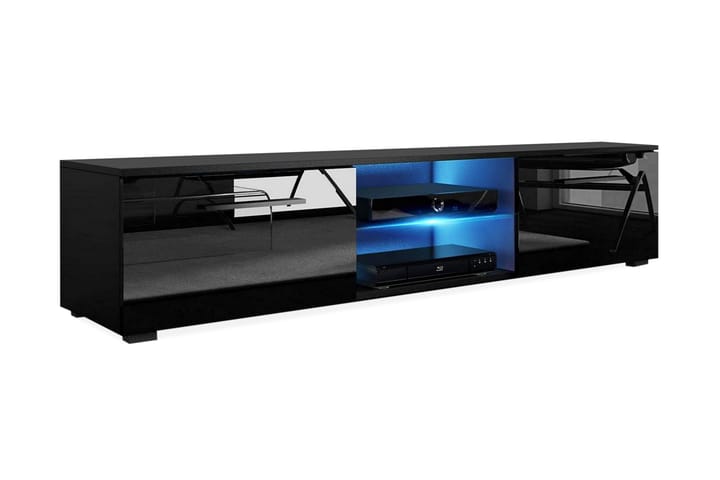 TV-taso Terisa 140 cm LED-valaistus - Musta - Huonekalut - Pöydät & ruokailuryhmät - Sohvapöytä