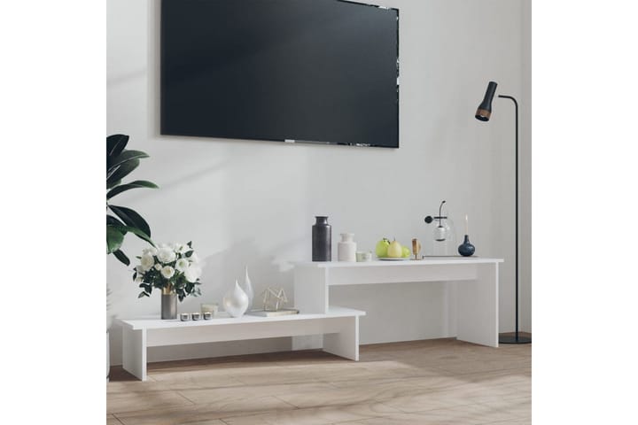 TV-taso valkoinen 180x30x43 cm lastulevy - Huonekalut - TV- & Mediakalusteet - Tv taso & Mediataso