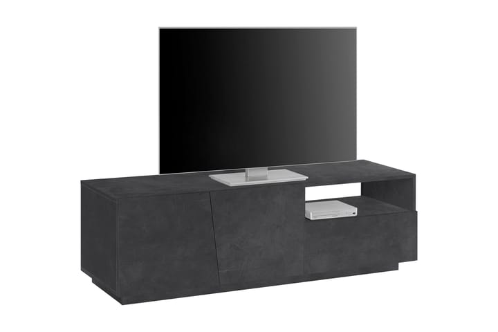 TV-taso Vegara 150 cm 2 ovea + laatikko - Antrasiitti - Huonekalut - TV- & Mediakalusteet - Tv taso & Mediataso