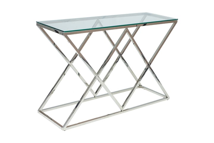 Apupöytä Kyodo 120 cm - Lasi/Hopea - Huonekalut - Pöytä & ruokailuryhmä - Apupöytä & sivupöytä - Konsolipöytä
