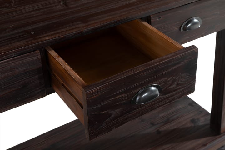 Apupöytä Suzon 170 cm Säilytyksellä 4 laatikkoa - Ruskea - Huonekalut - Pöytä & ruokailuryhmä - Apupöytä & sivupöytä - Konsolipöytä