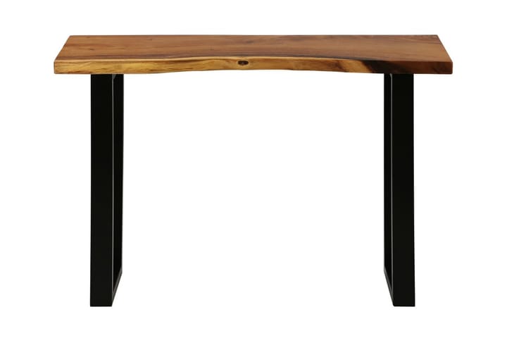 Konsolipöytä kiinteä sadepuu 110x35x75 cm - Ruskea - Huonekalut - Pöytä & ruokailuryhmä - Apupöytä & sivupöytä - Konsolipöytä