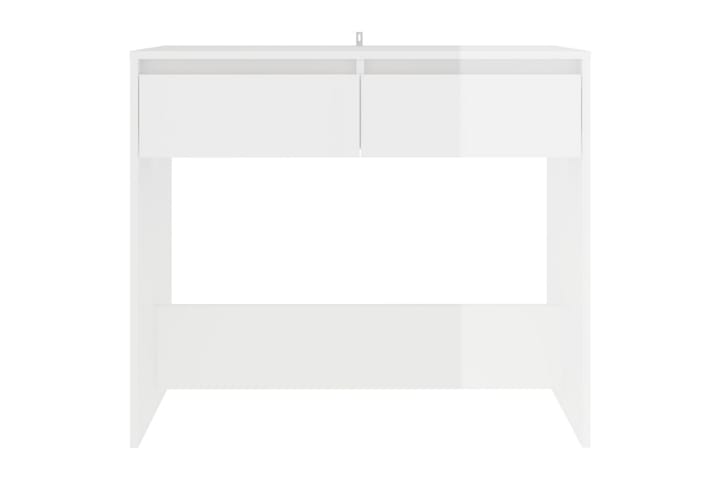 Konsolipöytä korkeakiilto valkoinen 89x41x76,5 cm teräs - Valkoinen - Huonekalut - Pöytä & ruokailuryhmä - Apupöytä & sivupöytä - Konsolipöytä