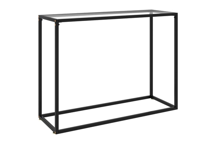 Konsolipöytä läpinäkyvä 100x35x75 cm karkaistu lasi - Huonekalut - Pöytä & ruokailuryhmä - Apupöytä & sivupöytä - Konsolipöytä