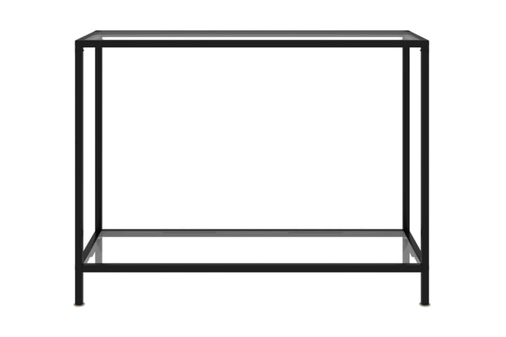Konsolipöytä läpinäkyvä 100x35x75 cm karkaistu lasi - Läpinäkyvä - Huonekalut - Pöydät & ruokailuryhmät - Apupöytä & sivupöytä - Tarjotinpöytä & pikkupöytä