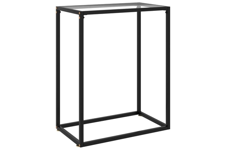 Konsolipöytä läpinäkyvä 60x35x75 cm karkaistu lasi - Huonekalut - Pöytä & ruokailuryhmä - Apupöytä & sivupöytä - Konsolipöytä