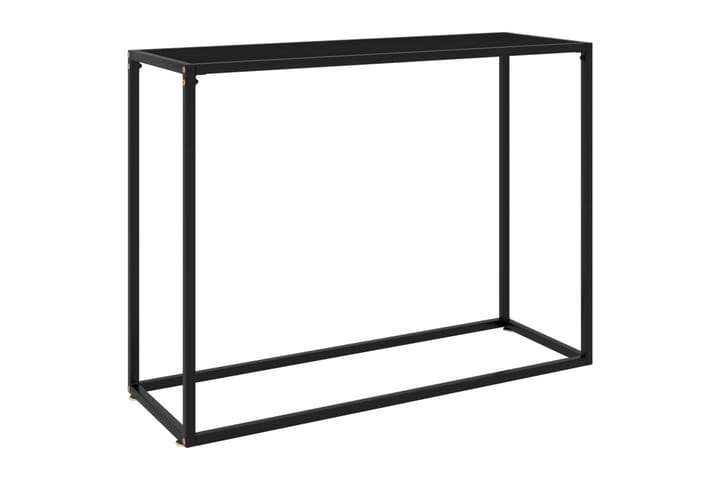 Konsolipöytä musta 100x35x75 cm karkaistu lasi - Huonekalut - Pöytä & ruokailuryhmä - Apupöytä & sivupöytä - Konsolipöytä