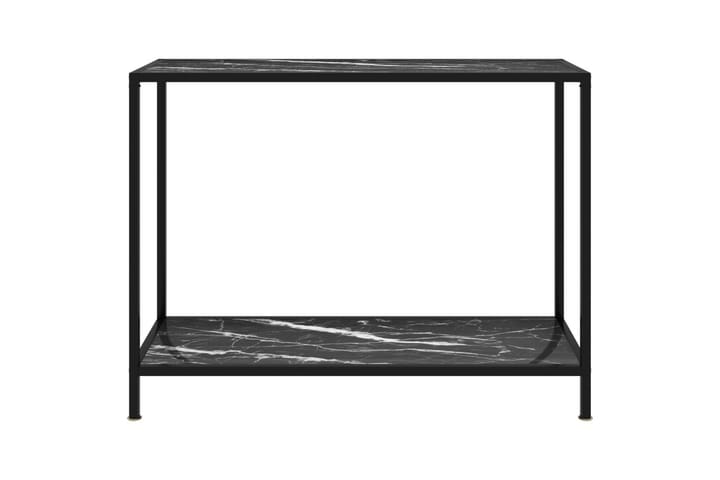 Konsolipöytä musta 100x35x75 cm karkaistu lasi - Musta - Huonekalut - Pöytä & ruokailuryhmä - Apupöytä & sivupöytä - Tarjotinpöytä & pikkupöytä