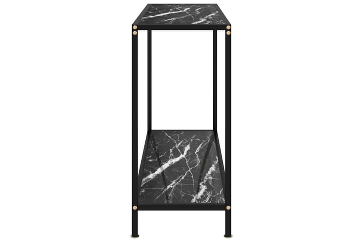 Konsolipöytä musta 100x35x75 cm karkaistu lasi - Musta - Huonekalut - Pöytä & ruokailuryhmä - Apupöytä & sivupöytä - Konsolipöytä