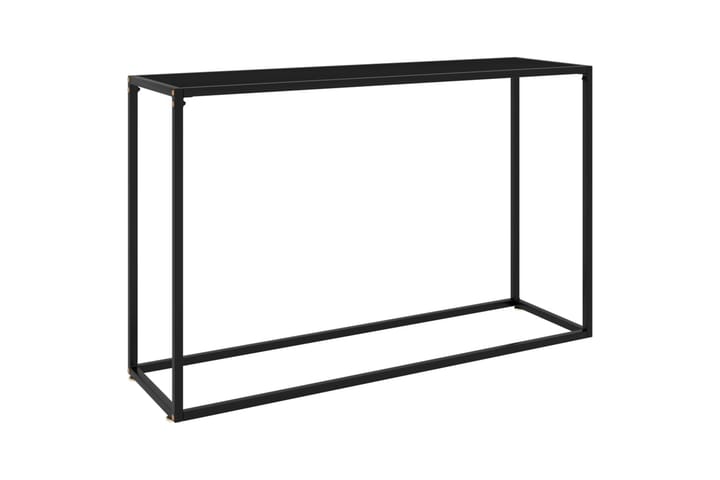 Konsolipöytä musta 120x35x75 cm karkaistu lasi - Huonekalut - Pöytä & ruokailuryhmä - Apupöytä & sivupöytä - Konsolipöytä