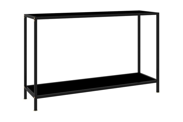 Konsolipöytä musta 120x35x75 cm karkaistu lasi - Musta - Huonekalut - Pöytä & ruokailuryhmä - Apupöytä & sivupöytä - Konsolipöytä