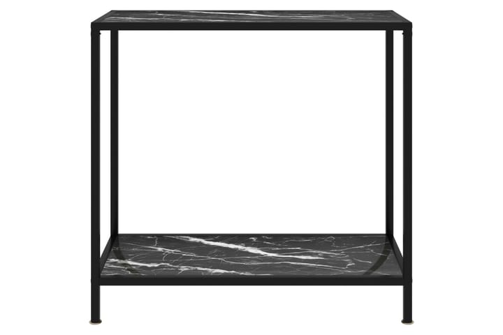 Konsolipöytä musta 80x35x75 cm karkaistu lasi - Musta - Huonekalut - Pöytä & ruokailuryhmä - Apupöytä & sivupöytä - Konsolipöytä