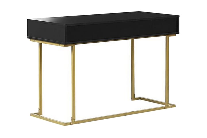 Konsolipöytä/kirjoituspöytä Musta/Kulta WESTPORT - Musta - Huonekalut - Pöytä & ruokailuryhmä - Apupöytä & sivupöytä - Konsolipöytä