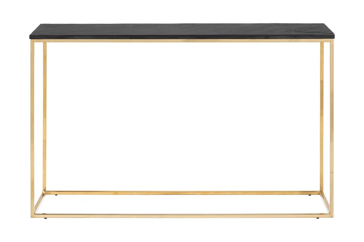 Konsollbord Titania 120 cm Liuskekivi - Musta/Messinki - Huonekalut - Pöytä & ruokailuryhmä - Apupöytä & sivupöytä - Konsolipöytä