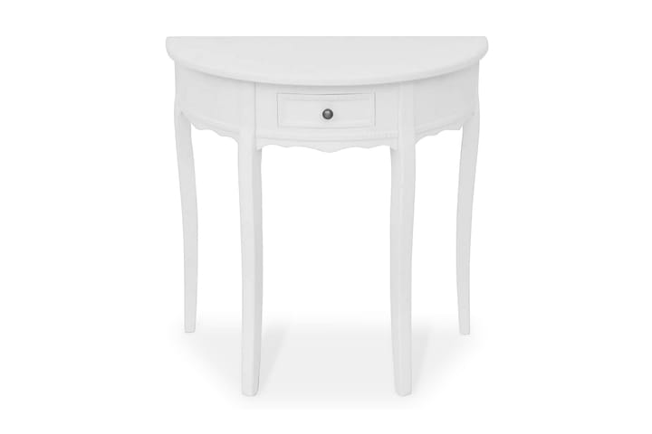 Puolipyöreä sivupöytä vetolaatikolla Valkoinen - Valkoinen - Huonekalut - Pöydät & ruokailuryhmät - Apupöytä & sivupöytä - Eteispöytä