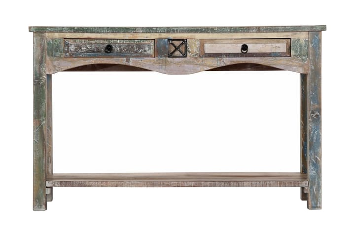Sivupöytä 120x40x75 cm kierrätetty puu - Monivärinen - Huonekalut - Pöytä & ruokailuryhmä - Apupöytä & sivupöytä - Konsolipöytä
