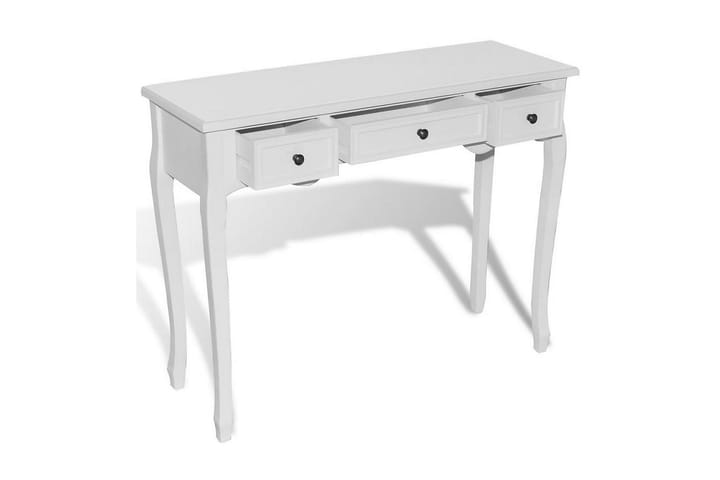Sivupöytä 3 laatikkoa Valkoinen - Valkoinen - Huonekalut - Pöydät & ruokailuryhmät - Apupöytä & sivupöytä - Konsolipöytä