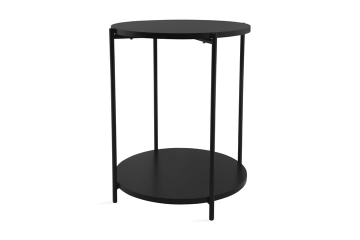 Sivupöytä Aminta hyllyllä - Musta - Huonekalut - Pöydät & ruokailuryhmät - Apupöytä & sivupöytä - Lamppupöytä