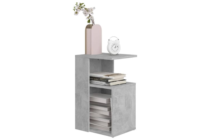 Sivupöytä betoninharmaa 36x30x56 cm lastulevy - Huonekalut - Pöytä & ruokailuryhmä - Apupöytä & sivupöytä - Lamppupöytä