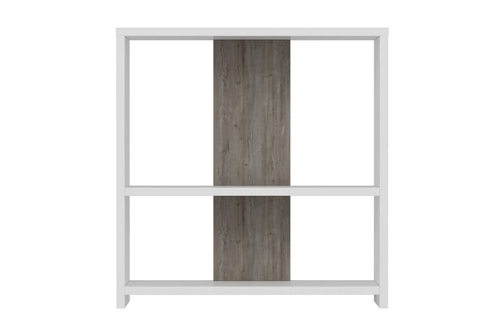 Sivupöytä Dosin 60 cm - Valkoinen/Tummanruskea - Huonekalut - Pöytä & ruokailuryhmä - Apupöytä & sivupöytä - Lamppupöytä