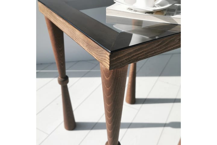 Sivupöytä Heikant 40 cm - Pähkinä - Huonekalut - Pöytä & ruokailuryhmä - Apupöytä & sivupöytä - Lamppupöytä