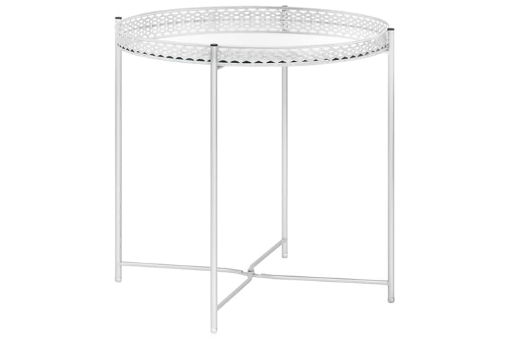 Sivupöytä hopea 40x40x41 cm lasi - Hopea - Huonekalut - Pöydät & ruokailuryhmät - Apupöytä & sivupöytä - Tarjotinpöytä & pikkupöytä