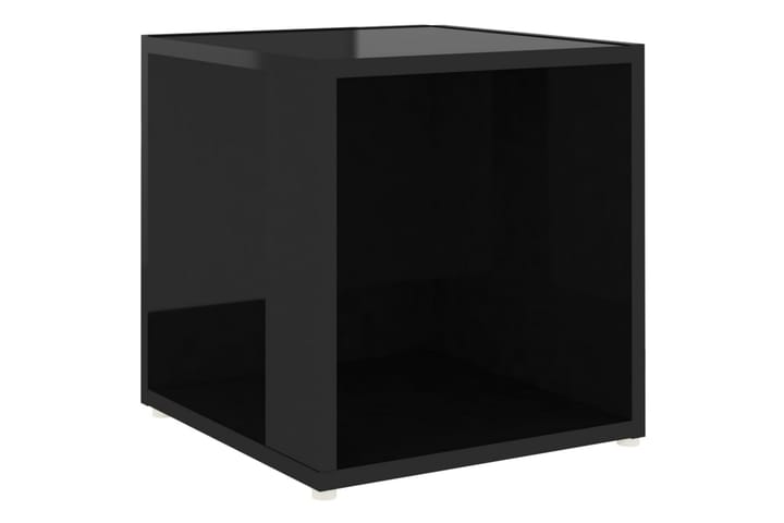 Sivupöytä korkeakiilto musta 33x33x34,5 cm lastulevy - Musta - Huonekalut - Pöydät & ruokailuryhmät - Apupöytä & sivupöytä - Lamppupöytä