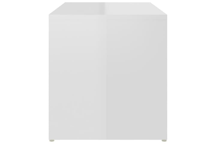 Sivupöytä korkeakiilto valkoinen 59x36x38 cm lastulevy - Huonekalut - Pöydät & ruokailuryhmät - Apupöytä & sivupöytä - Lamppupöytä