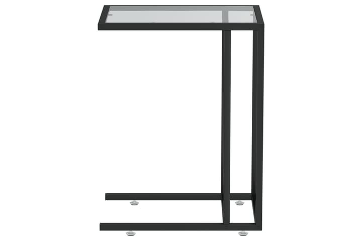 Sivupöytä läppärille musta 50x35x65 cm karkaistu lasi - Musta - Huonekalut - Pöytä & ruokailuryhmä - Apupöytä & sivupöytä - Konsolipöytä