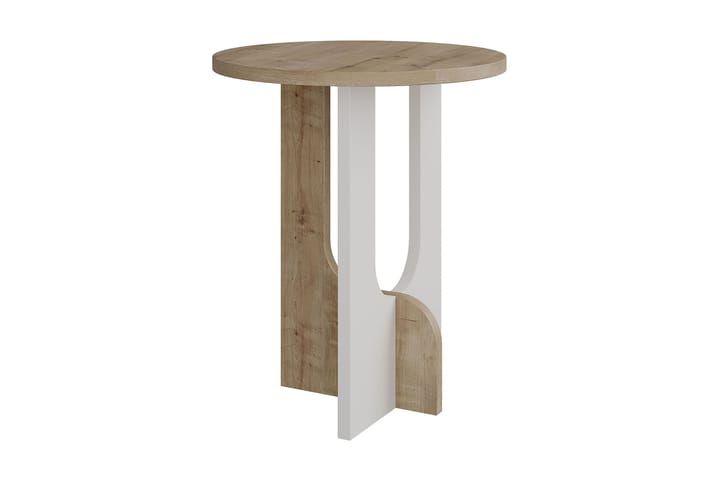 Sivupöytä Lilya 40x47x40 cm Pyöreä - Valkoinen - Huonekalut - Pöytä & ruokailuryhmä - Apupöytä & sivupöytä - Lamppupöytä